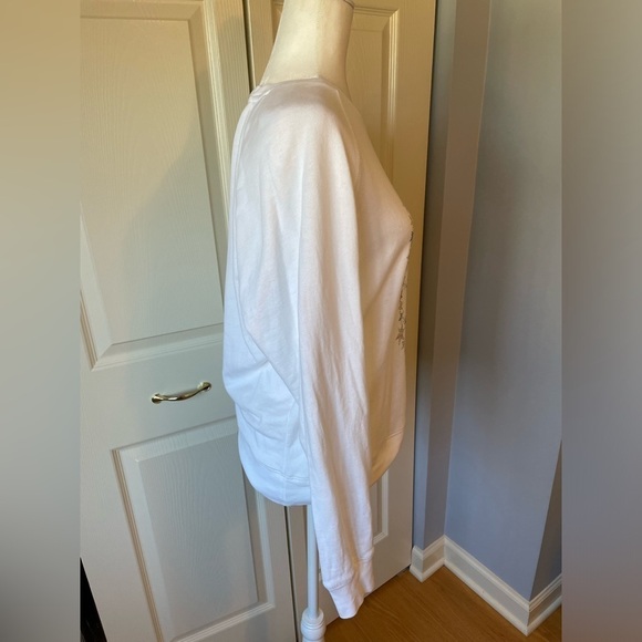 Zadig and Voltaire Upper Skull Star Studded Sweatshirt White - Picture 2 of 12